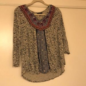 Lucky brand boho beaded top ✌🏼